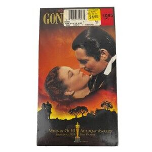 Gone With the Wind (VHS, 1998, Remastered, 2-Tape Set) New